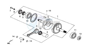 GTS 125I ABS drawing CRANKSHAFT / PISTON / PISTON RING