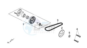 GTS 125 EFI drawing OILPUMP / V-SNAAR OILPUMP