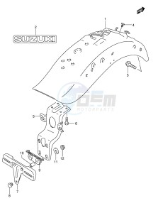 VS1400 (E3-E28) INTRUDER drawing REAR FENDER (MODEL K5 K6 K7 K8)