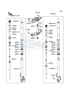 VERSYS_1000 KLZ1000ACF FR GB XX (EU ME A(FRICA) drawing Front Fork