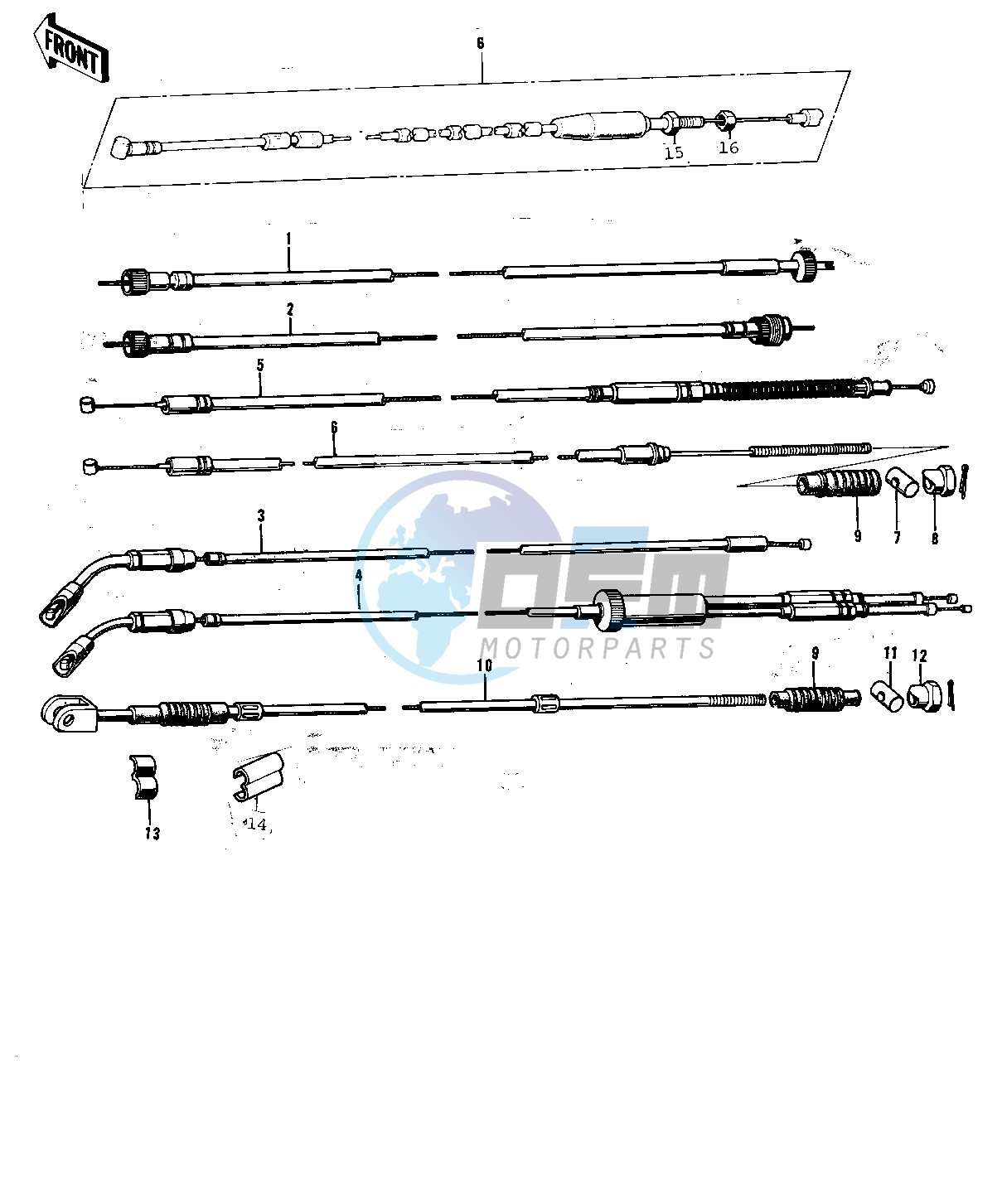 CABLES -- 74-75 F9-B_F9-C 350- -