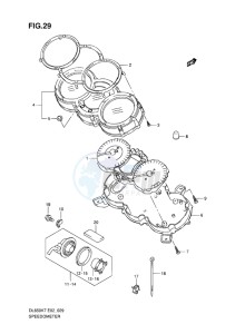 DL650 ABS V-STROM EU-UK drawing SPEEDOMETER