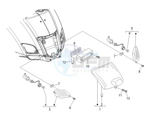 LX 50 4T USA drawing Tail light - Turn signal lamps