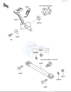 EX 250 F [NINJA 250R] (F2-F4) [NINJA 250R] drawing BRAKE PEDAL_TORQUE LINK