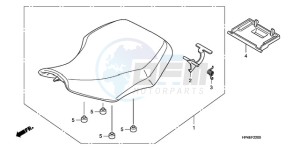 TRX420FEA Australia - (U / 2U 4WD) drawing SEAT