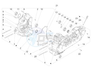 MP3 500 MAXI SPORT ABS (NAFTA) drawing Crankcase