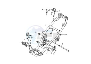 YQ AEROX 50 drawing FRAME