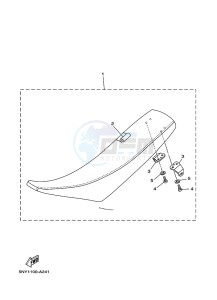 YZ250X (BF1V) drawing SEAT