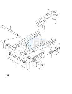 RV125 (E19) VanVan drawing REAR SWINGING ARM