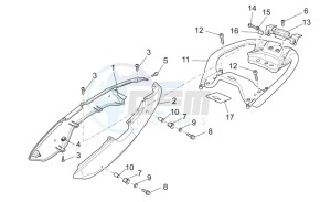 1200 Sport 8V drawing Rear body - Rear fairing