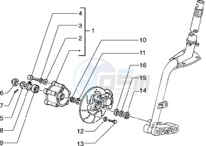 Hexagon 125 EXS1T 125cc drawing Disc brake