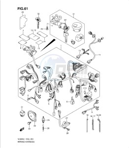 VL800 drawing WIRING HARNESS (VL800CL1 E19)