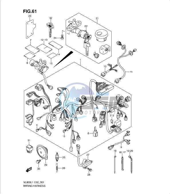 WIRING HARNESS (VL800CL1 E19)