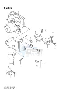 AN400Z ABS BURGMAN EU-UK drawing HYDRAULIC UNIT