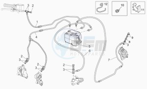 Breva V 1100 IE IE drawing Abs brake system