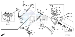 FJS400D9 SI - (SI) drawing REAR BRAKE MASTER CYLINDER