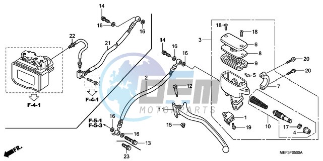 REAR BRAKE MASTER CYLINDER