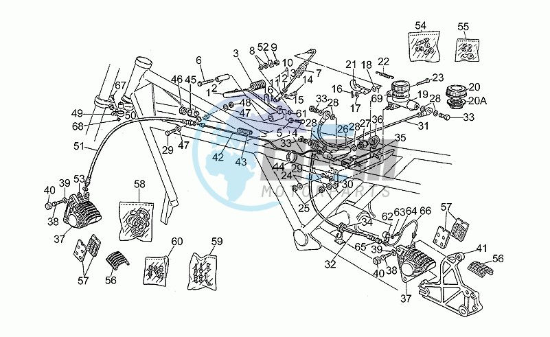 Rear master cylinder