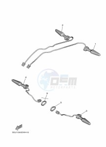 TRACER 9 MTT890 (B5UE) drawing FLASHER LIGHT