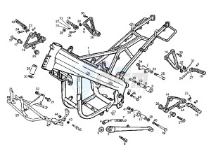 GPR REPLICA RACING - 50 cc drawing FRAME