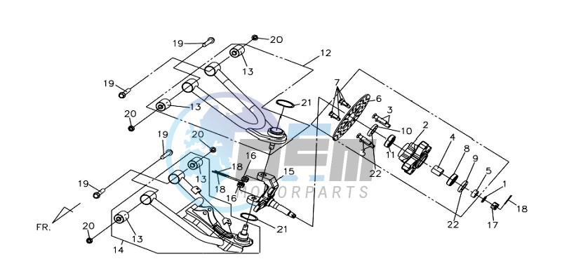 REAR FORK / FRONT BRAKE DISC