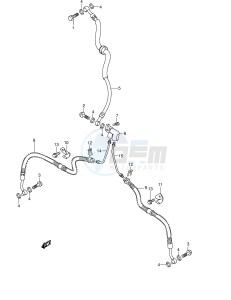 LT-F500F (E24) drawing FRONT BRAKE HOSE