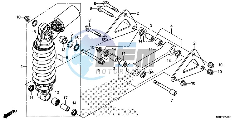 REAR CUSHION (CBR1000RR/ RA)