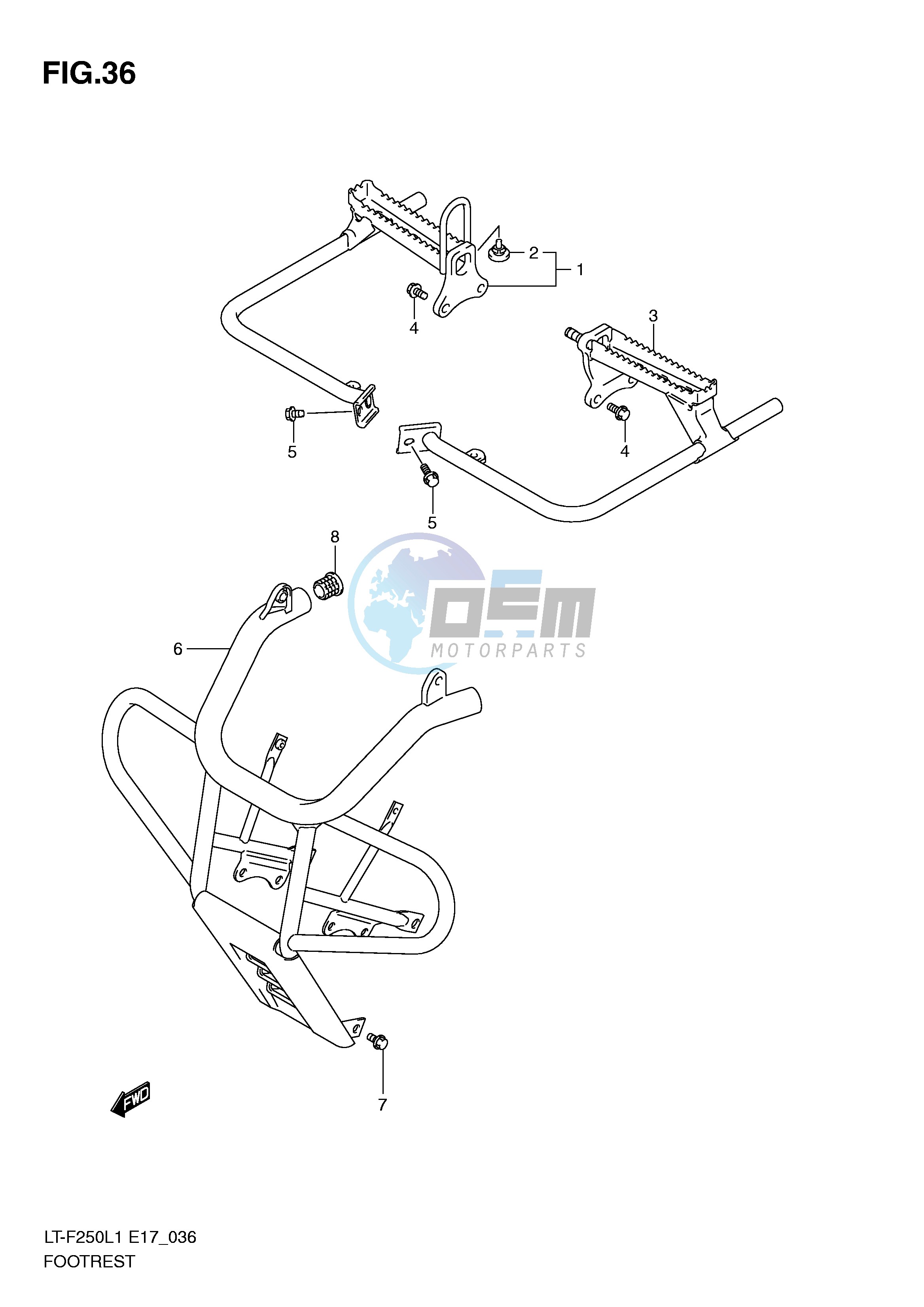 FOOTREST (LT-F250L1 E17)