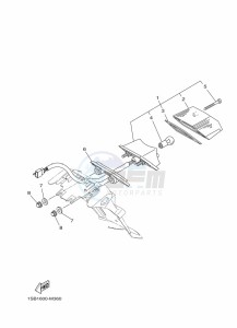 XTZ125E (1SBH) drawing TAILLIGHT