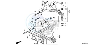 TRX420FAD TRX420 Europe Direct - (ED) drawing FRONT ARM