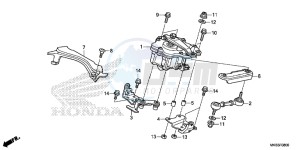 CBR1000RAG CBR1000 - Fireblade ABS Europe Direct - (ED) drawing STEERING DAMPER