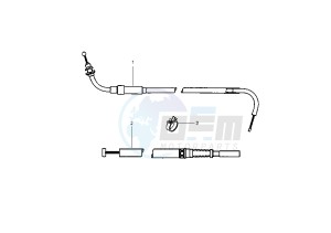 VIVACITY CATALYC - 50 cc drawing CONTROL CABLES