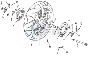 RCR_SMT 125 SC drawing Rear Wheel