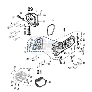 VCLIC BAEVP drawing CRANKCASE