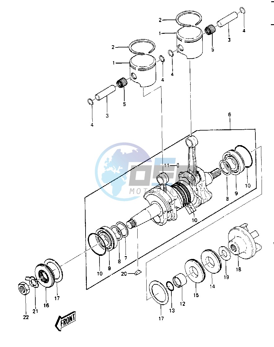 CRANKSHAFT_PISTONS -- 84-86 JS440-A8_A9_A10- -