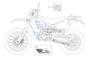 RX 50 drawing Decal and operators handbooks