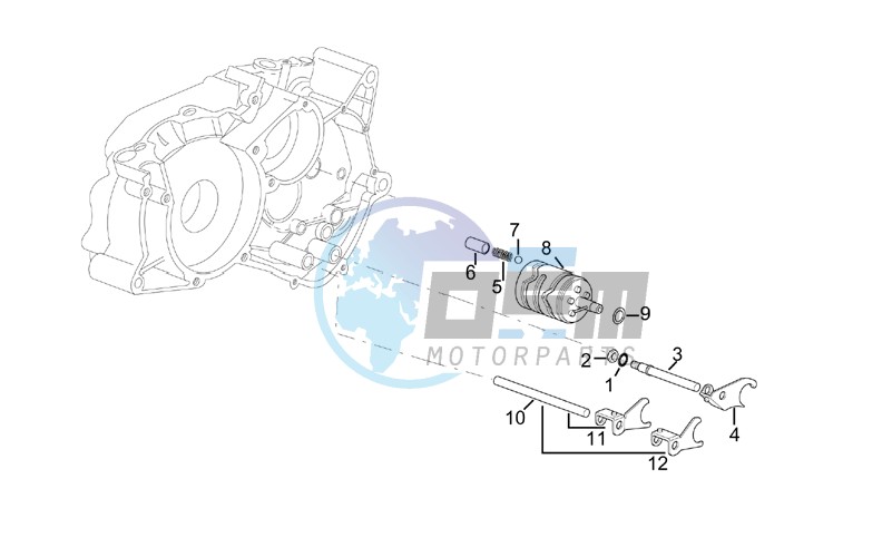 Gearbox driven shaft II