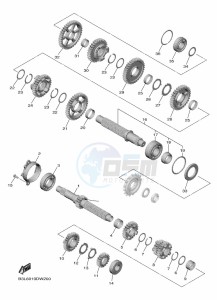 YZF1000 YZF-R1 (B3LS) drawing TRANSMISSION