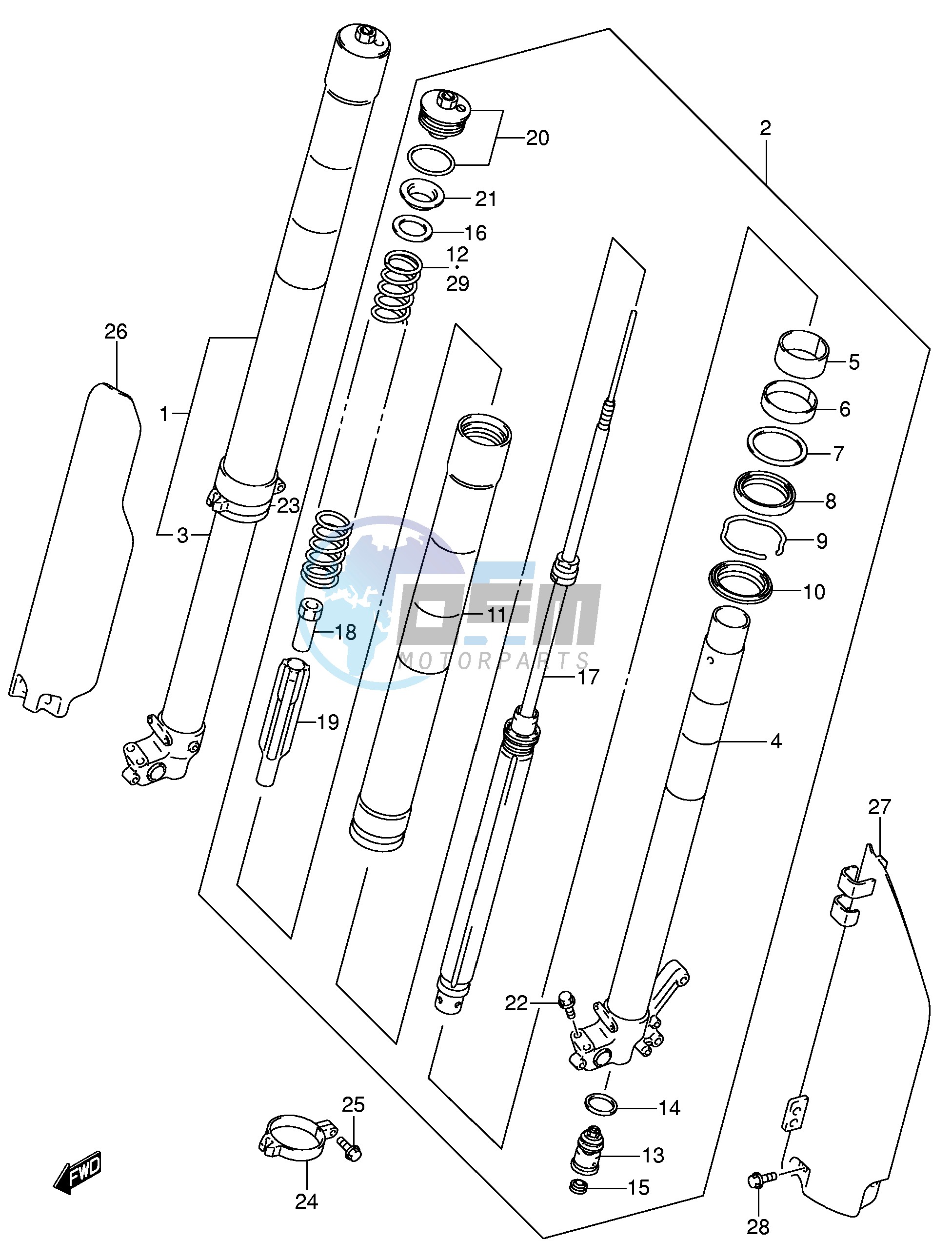 FRONT DAMPER (MODEL K2)