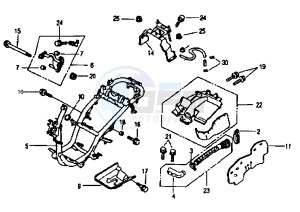 ATTILA - 125 cc drawing FRAME