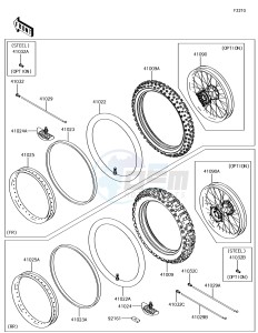 KX450F KX450HJF EU drawing Tires