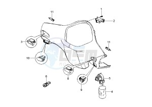 GTS 250 drawing Handlebar Switch