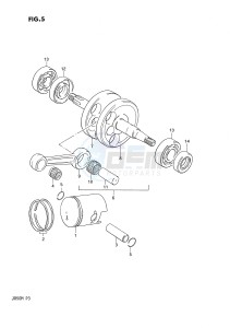 JR50 (P3) drawing CRANKSHAFT