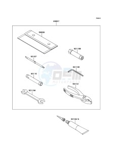 D-TRACKER 125 KLX125DEF XX (EU ME A(FRICA) drawing Owner's Tools