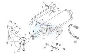 Atlantic 400-500 sprint drawing Exhaust unit EURO 3