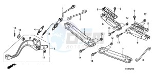 CB650FAG CB650F 6ED drawing PEDAL/STEP