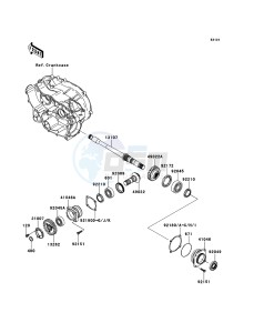 KVF360_4X4 KVF360ABF EU GB drawing Front Bevel Gear