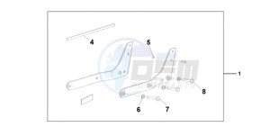 VT750CA9 KO / MK ST drawing BACKREST/REAR CAR