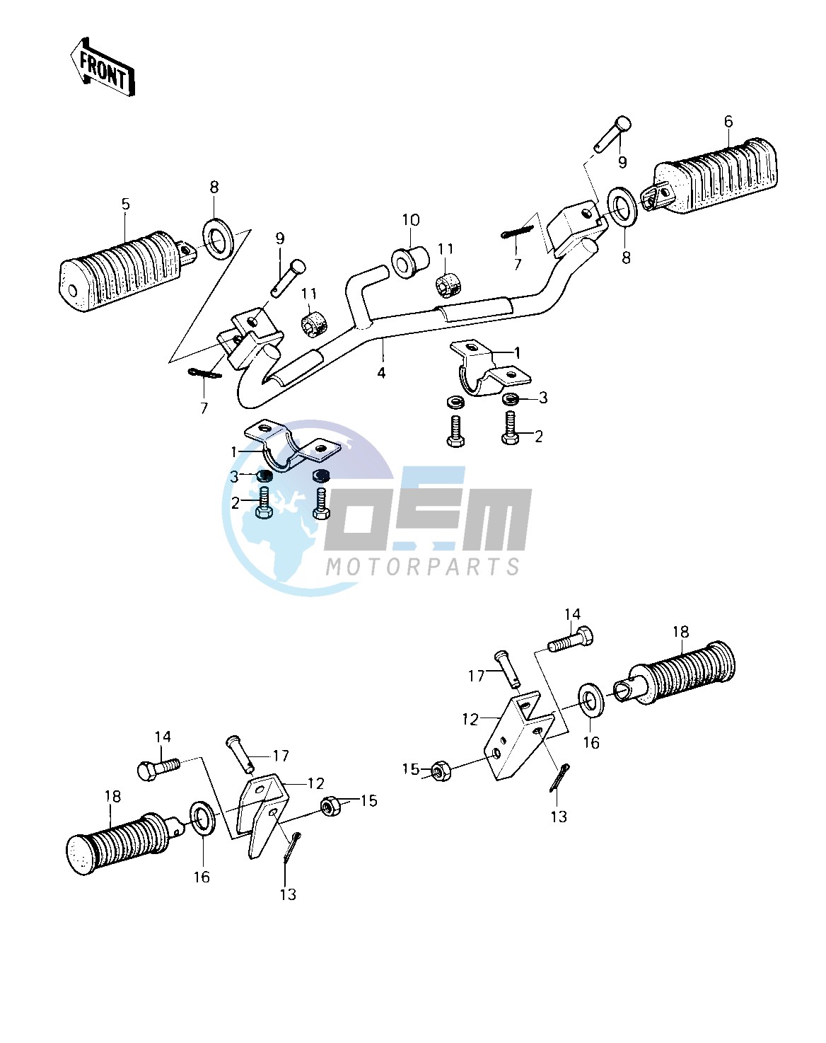 FOOTRESTS -- 80 D1- -