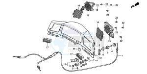 GL1500SE GOLDWING SE drawing METER PANEL